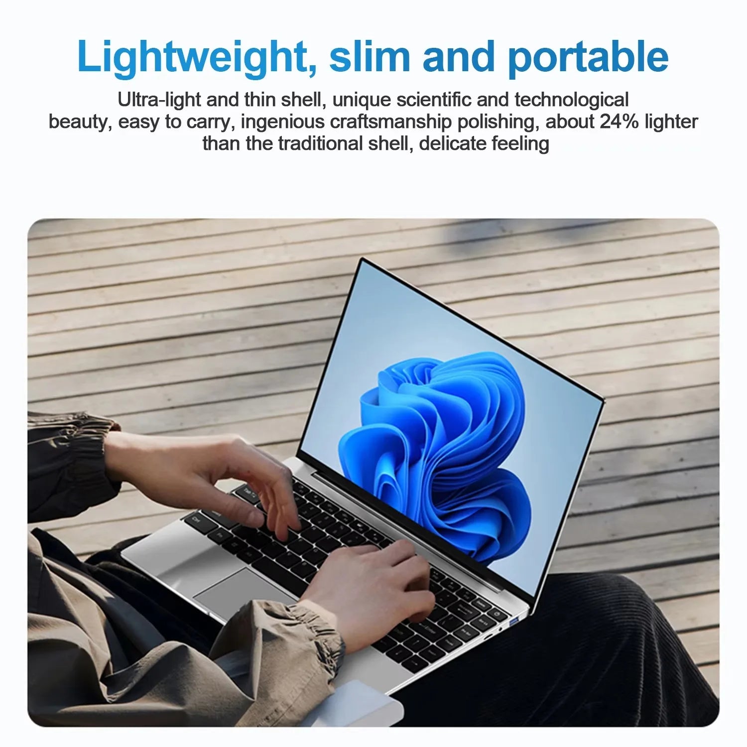 Ultra Slim Laptop 14.1" 16GB RAM 2TB SSD Intel N3700 Gaming PC 1920*1080 Display Office Study Computer PC Windows 11 Pro