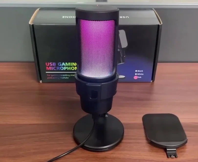 Stylish Portable  Gaming Microphone Professional Podcast Condenser Microphone USB Microphone