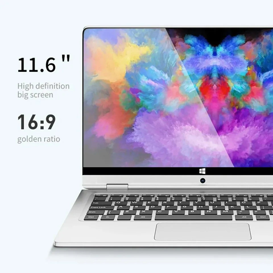 11.6 Inch Touch Screen Notebook 2 in 1 Windows 11 Pro Intel N4020 Tablet PC Computer 8GB DDR4 128GB 256GB 512GB SSD study Laptop