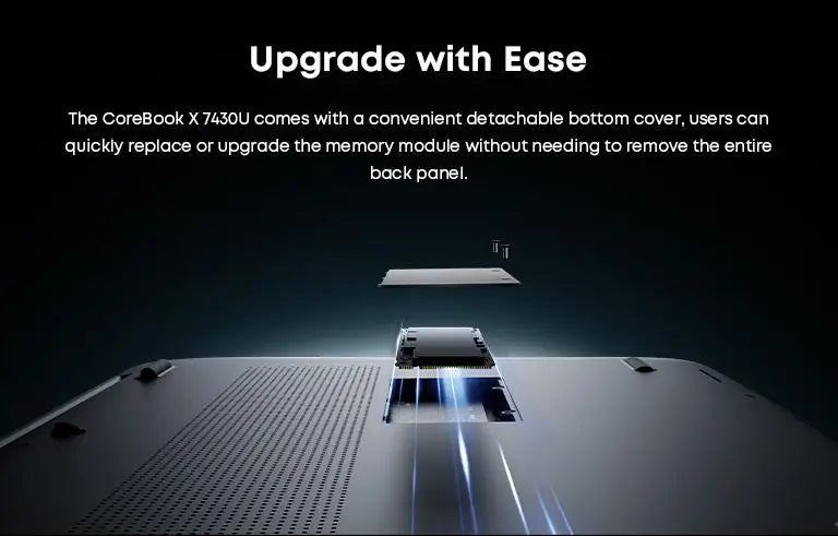 CHUWI CoreBook X Gaming Laptop 14.1 inch FHD IPS Screen AMD R5-7430U 16GB DDR4 RAM 512GB SSD Windows 11 Wifi6 Notebook Computer